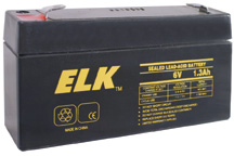 (image for) ELK 0613 6 Volt-1.3AH Battery