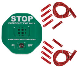 (image for) STI 6402G Green Exit Stopper Door Alarm for Double Door