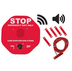 (image for) STI 6402WIR Wireless Exit Stopper Door Alarm for Double Doors
