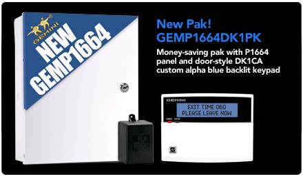 (image for) Napco GEMP1664DK1PK Control & GEM-DK1CA Keypad