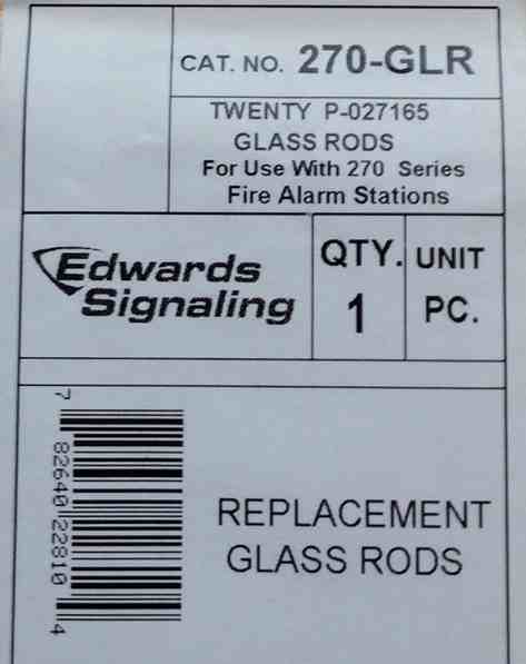 (image for) Edwards 270GLR Glass Rods