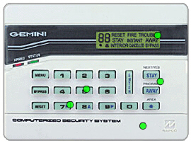 (image for) Napco GEMK4RF Keypad with Wireless Receiver