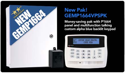 (image for) Napco GEMP1664VPSPK Control Panel & K1VPS Keypad