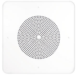 (image for) Speco G86TG1X1C Square Grill Ceiling Speaker with Volume Control
